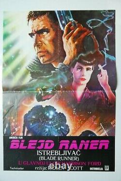 Blade Runner Harrison Ford 1982 Rutger Hauer Sci-fi Rare Yugoslavia Movie Poster