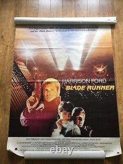 Blade Runner Harrison Ford Original French Film Poster 1982