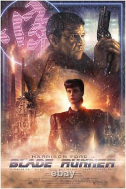 Blade Runner METAL Variant by Casey Callender Ltd Edition x/10 Poster Mondo MINT