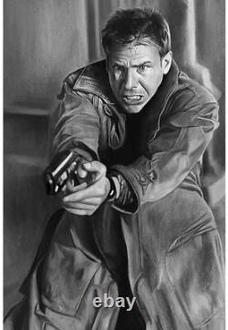 Blade Runner Movie Harrison Ford Rick Deckard Poster Giclee Print 12x18 Mondo