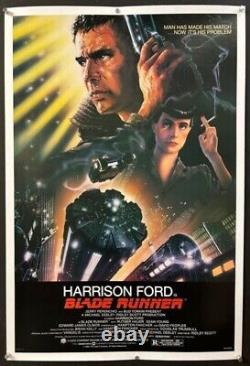 Blade Runner Movie Poster Rare Studio First Printing 1982 Hollywood Posters