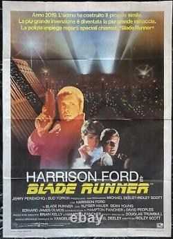 Blade Runner ORIGINAL Italian 2 Fogli Movie Poster Ridley Scott Harrison Ford 82