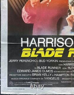 Blade Runner ORIGINAL Italian 2 Fogli Movie Poster Ridley Scott Harrison Ford 82