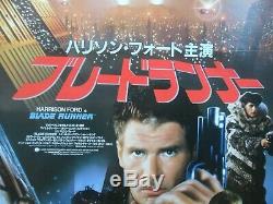 Blade Runner ORIGINAL Japanese B2 POSTER Ridley Scott sci-fi cult different art