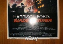 Blade Runner Original 1982 Movie Insert Poster Harrison Ford- Original Owner