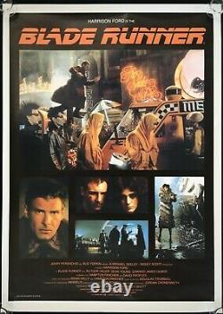Blade Runner Original One Sheet Movie Poster Harrison Ford Ridley Scott 1982