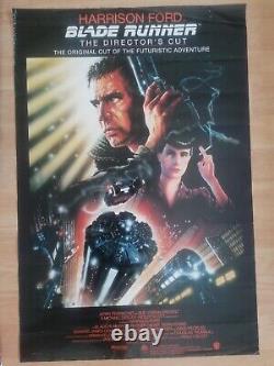 Blade Runner Original Vintage One Sheet Movie Poster 1992 The Directors Cut