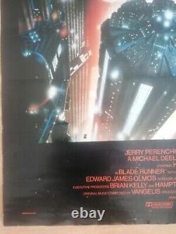 Blade Runner Original Vintage One Sheet Movie Poster 1992 The Directors Cut