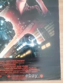 Blade Runner Original Vintage One Sheet Movie Poster 1992 The Directors Cut