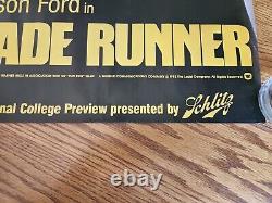 Blade Runner Preview Poster Presented By Schlitz, Free Shipping