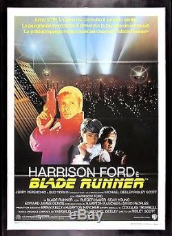 Blade Runner Sci Fi Science Fiction Original Movie Poster Italy Italian 1980's