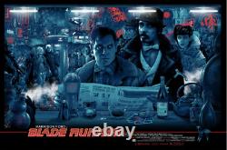 Blade Runner Screenprint Movie Poster Vance Kelly 24x36 #212/350 Mondo Rare