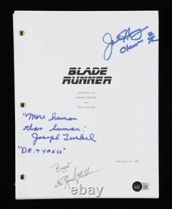 Blade Runner Script Signed X3 Beckett BAS COA Hong Turkel Walsh 5 Inscriptions