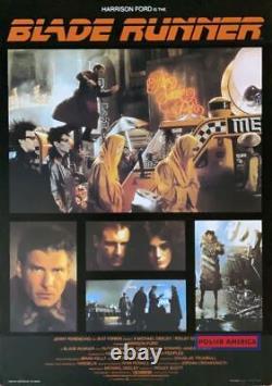 Blade Runner Starring Harrison Ford Vintage 1982 Promo Poster 24 x 34