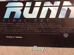 Blade Runner The Final Cut British Quad Film Movie Poster Rare 2015 Bfi Release