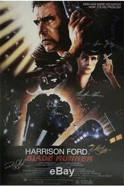 Blade Runner cast signed movie poster with coa