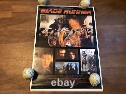 Blade runner movie poster harrison ford ridley scott philip dick 1982 sci-fi rar
