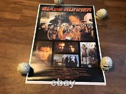 Blade runner movie poster harrison ford ridley scott philip dick 1982 sci-fi rar
