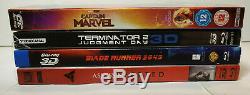 Captain Marvel 3D+Termintor 2+Blade Runner 2049+Assassin Creed 3D+BR+Slip Cover