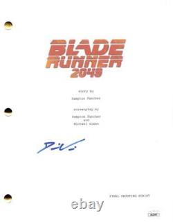 Denis Villeneuve Signed Autograph Blade Runner 2049 Movie Script Screenplay JSA