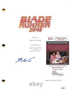 Denis Villeneuve Signed Autograph Blade Runner 2049 Movie Script Screenplay JSA