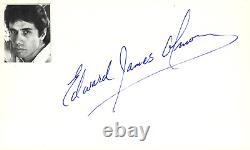 Edward James Olmos Signed Auto 3x5 Index Card Blade Runner