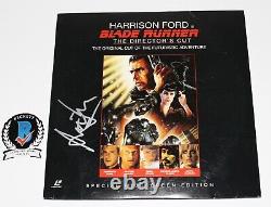 Harrison Ford Signed Blade Runner Movie Laserdisc Beckett Coa Rick Deckard Bas