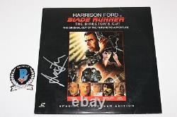 Harrison Ford Signed Blade Runner Movie Laserdisc Beckett Coa Rick Deckard Bas