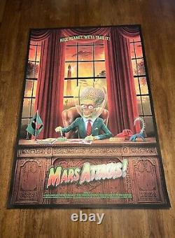 Kevin Wilson MARS ATTACKS Limited Edition Screen Print Movie Poster not Mondo