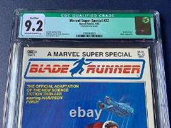 Marvel Super Special #22 CGC 9.2 Blade Runner Movie Adaptation Green Label 1982