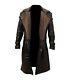 Men's Blade Runner Ryan 2024 Movie Cosplay Leather Trench Long Coat