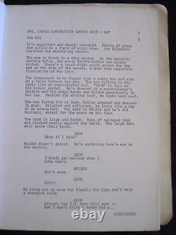 ORIGINAL SCRIPT for BLADE RUNNER RIDLEY SCOTT, HARRISON FORD SCI-FI FILM