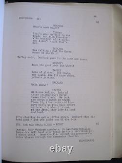 ORIGINAL SCRIPT for BLADE RUNNER RIDLEY SCOTT, HARRISON FORD SCI-FI FILM