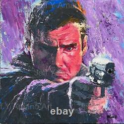 ORIGINAL painting Harrison Ford as DECKARD from Blade Runner by Jeff Y Amano