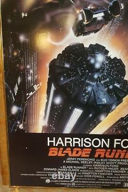 Original 1982 Blade Runner Theater Hard backed Display 39 x 26 Poster