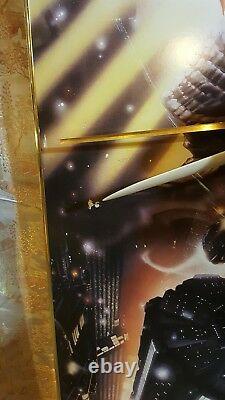 Original 1982 Blade Runner Theater Hard backed Display 39 x 26 Poster