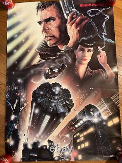 Original 1982 Blade Runner Theater Poster 39 x 27 Scandecor