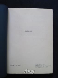 Original Blade Runner Script Based On Philip K Dick's Novel, Dir. Ridley Scott