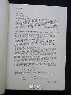 Original Blade Runner Script Based On Philip K Dick's Novel, Dir. Ridley Scott