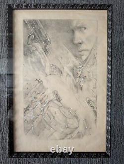 Original Pencil Art Blade Runner Movie Poster RARE John Alvin Ridley Scott