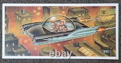 Out of Print Signed Keith WEESNER vtg Sci-Fi BUBBLE TOP ReTro Custom SpaceShip