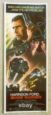 Poster on linen Ridley Scotts BLADE RUNNER'82 ORIGINAL INSERT 14x36 LINENBACKED