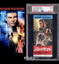 RARE 1982 Blade Runner Full Ticket Stub Movie Harrison Ford PSA 2 Japanese POP 1