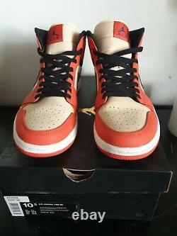 Rare Air Jordan 1 Mid SE Team Orange US 10.5 SOLD OUT Preowned VNDS