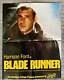 Rare Blade Runner 1982 Harrison Ford Original Schlitz Style Promo Teaser Poster