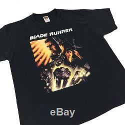 Rare Vintage 90s Blade Runner Time To Die Cult Fantasy Movie Promo Shirt Size XL