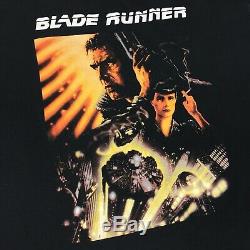 Rare Vintage 90s Blade Runner Time To Die Cult Fantasy Movie Promo Shirt Size XL