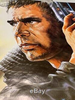 Rare Vintage Original 1982 Blade Runner Movie Poster Harrison Ford Rare