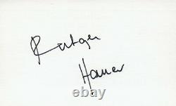 Rutger Hauer Actor Writer Blade Runner TV Autographed Signed Index Card JSA COA