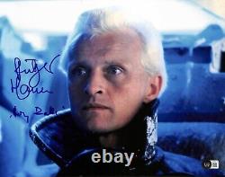 Rutger Hauer Roy Batty Blade Runner Signed 11x14 Photograph BECKETT
